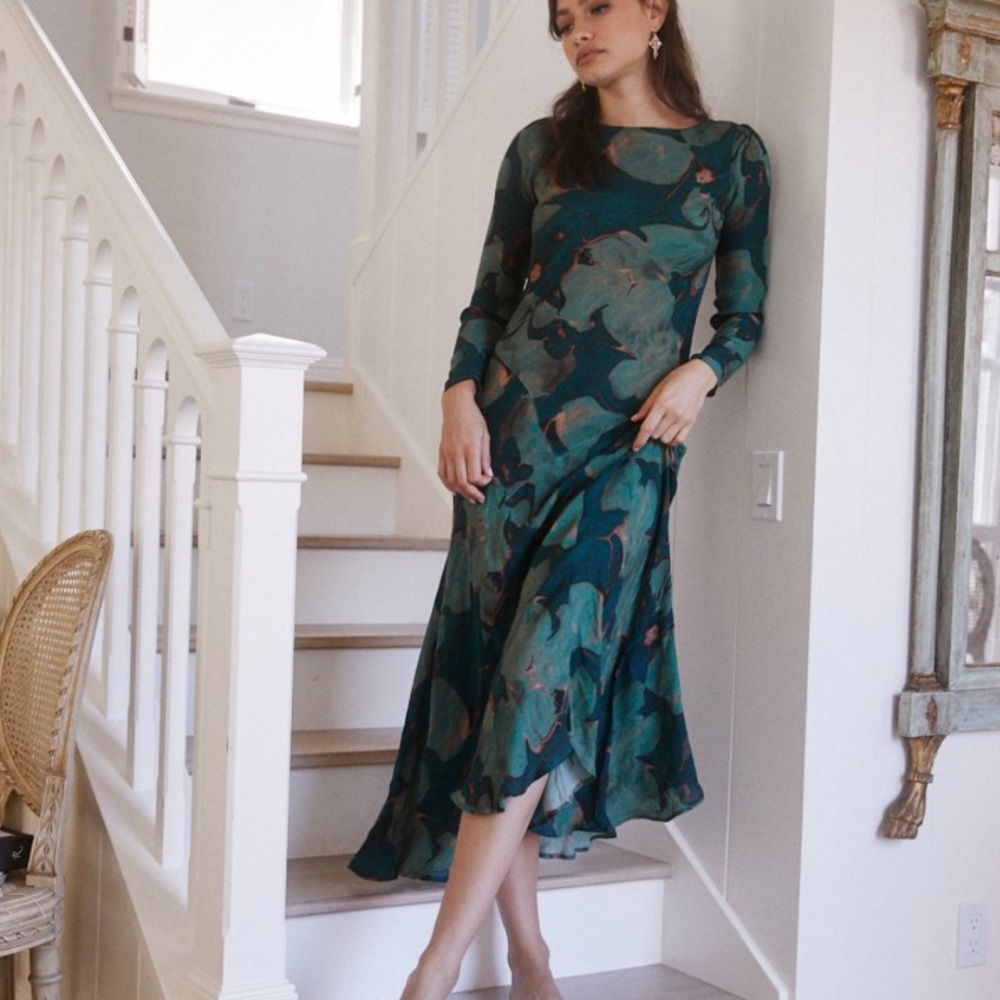 Stone Cold Fox Green Lily Montague Gown 1